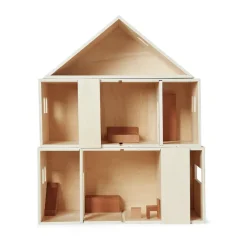 Ferm Living Toro opvouwbaar poppenhuis, Natural< Kinderkamer Interieuraccessoires|Kinderkamer Interieuraccessoires