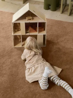 Ferm Living Toro opvouwbaar poppenhuis, Natural< Kinderkamer Interieuraccessoires|Kinderkamer Interieuraccessoires