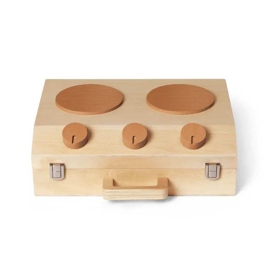 Ferm Living Toro Suitcase Kitchen kookset voor kinderen, Natural< Kinderkamer Interieuraccessoires|Kinderkamer Interieuraccessoires