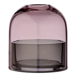 AYTM Tota kaarsenhouder, roze-zwart< Kaarsenhouders & Kaarsenborden