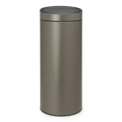 Brabantia Touch Bin prullenbak 30 liter, platinum< Pedaalemmers
