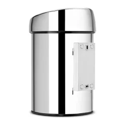 Brabantia Touch Bin prullenbak 3 liter muurgemonteerd, briljant staal< Pedaalemmers