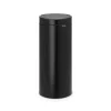 Brabantia Touch Bin prullenbak 30 liter, zwart mat< Pedaalemmers