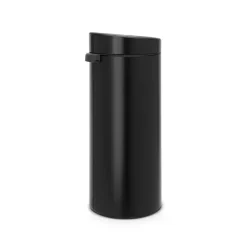 Brabantia Touch Bin prullenbak 30 liter, zwart mat< Pedaalemmers