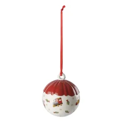 Villeroy & Boch Toy's Delight Decoration kerstbal Ø6 cm, Wit-rood< Kerstdecoraties