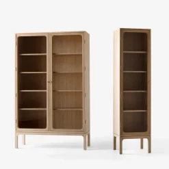 &Tradition Trace SC88 vitrinekast 120x192x40 cm, Natural natural oak< Kasten & Vitrines