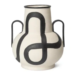 Ferm Living Trace vaas, Crèmekleurig< Vazen