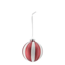 Scandi Living Tradition kerstballen 6-pack, Red/white< Kerstdecoraties