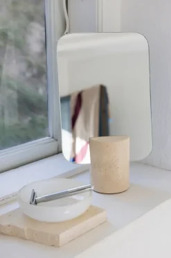 Mette Ditmer Travertin tafelspiegel, Linen< Tafelspiegels