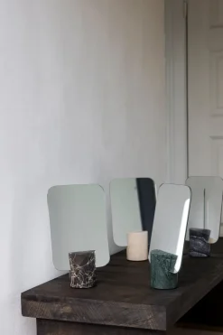 Mette Ditmer Travertin tafelspiegel, Linen< Tafelspiegels