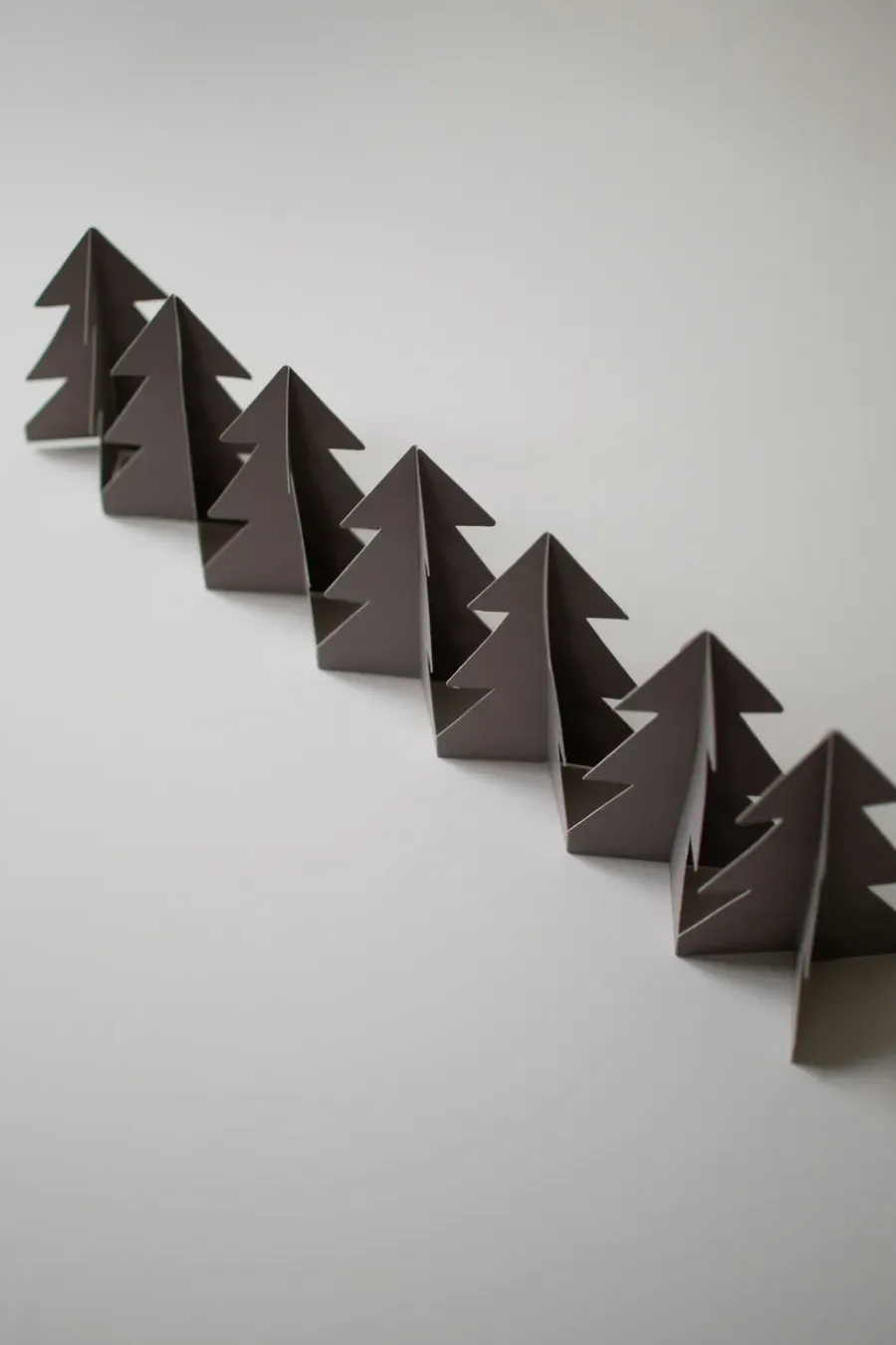 DBKD Tree in a row decoratie 60 cm, Mol< Kerstdecoraties