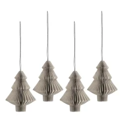 Scandi Living Tree kerstballen 4-pack, Beige< Kerstdecoraties