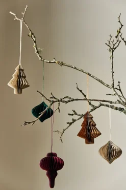 Scandi Living Tree kerstballen 4-pack, Beige< Kerstdecoraties
