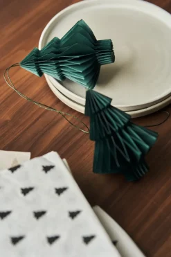 Scandi Living Tree kerstballen 4-pack, Forest Green< Kerstdecoraties