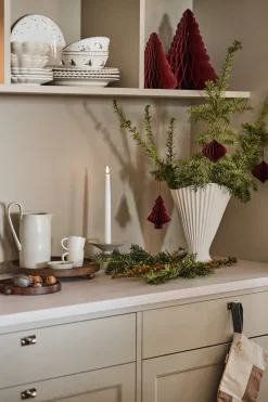 Scandi Living Tree kerstballen 4-pack, Red< Kerstdecoraties