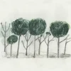 Fine Little Day Trees poster 50x70 cm, Zwart- off white< Posters