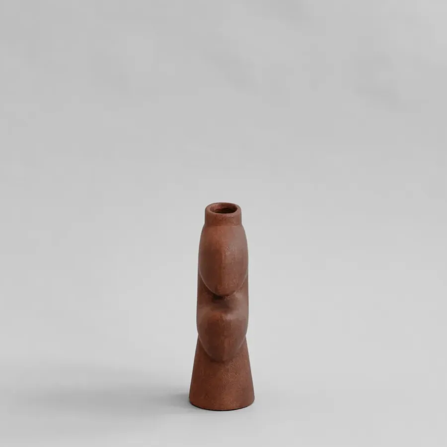 101 Copenhagen Tribal vaas medio, Terracotta< Vazen