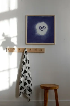 Fine Little Day Tufs poster 50x50 cm, Blauw-wit< Posters|Kinderkamer Interieuraccessoires