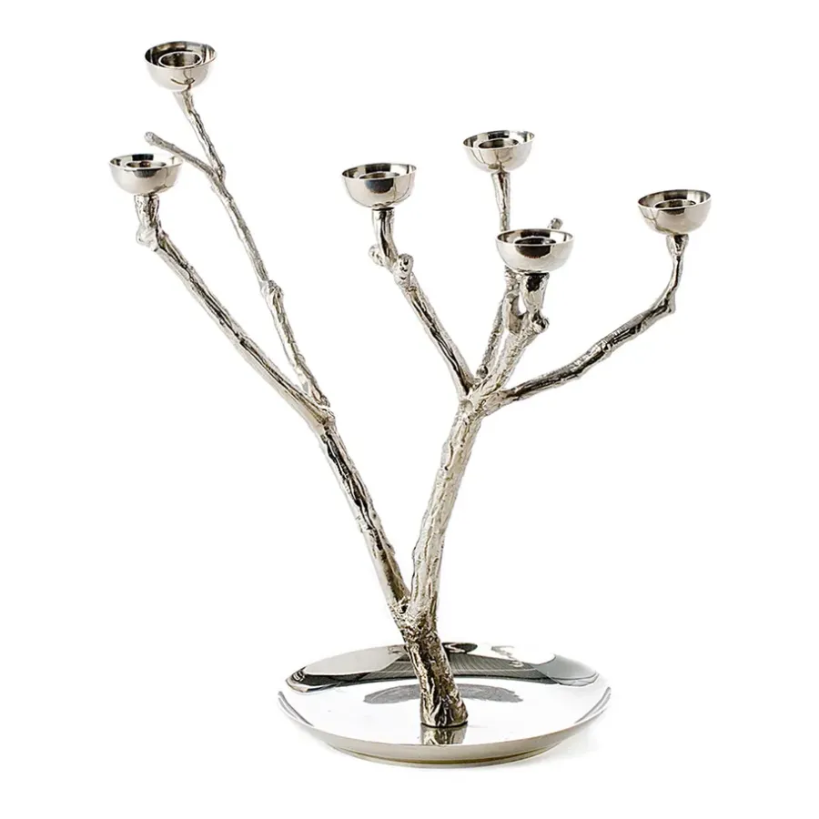 POLSPOTTEN Twiggy kandelaar S 35 cm, Zilver< Kandelaars