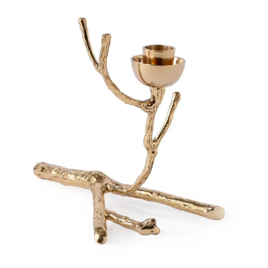 POLSPOTTEN Twiggy kandelaar XS 14 cm, Goud< Kandelaars