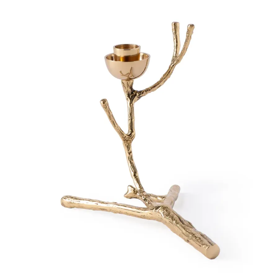 POLSPOTTEN Twiggy kandelaar XS 14 cm, Goud< Kandelaars