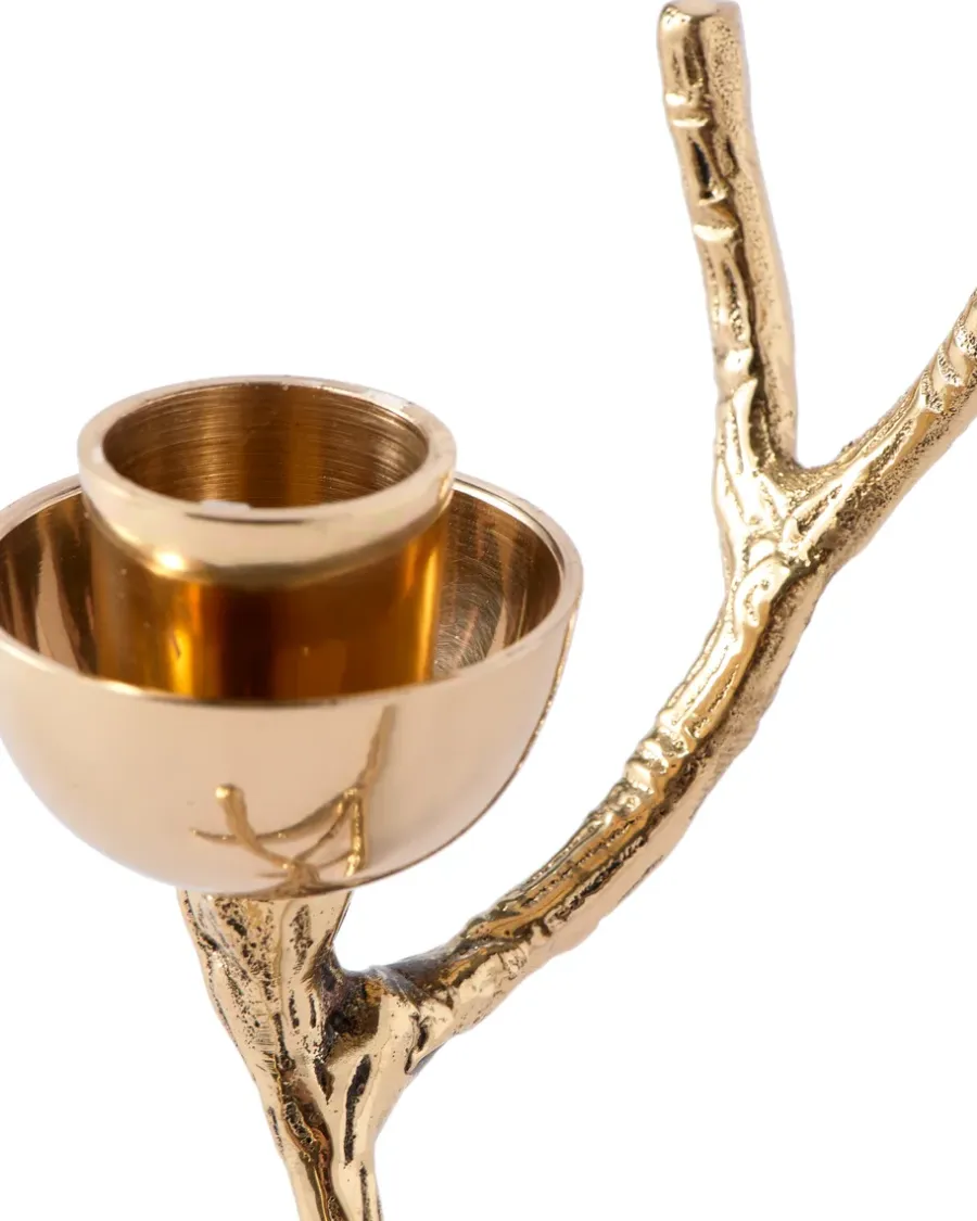 POLSPOTTEN Twiggy kandelaar XS 14 cm, Goud< Kandelaars