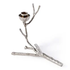 POLSPOTTEN Twiggy kandelaar XS 14 cm, Zilver< Kandelaars