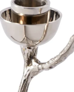 POLSPOTTEN Twiggy kandelaar XS 14 cm, Zilver< Kandelaars