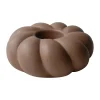 DBKD Twine waxinelichtjeshouder Ø14 cm, Nougat< Kaarsenhouders & Kaarsenborden