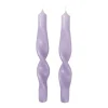Broste Copenhagen Twist twisted candles gedraaide kaarsen 23 cm 2-pack, Orchid light purple< Kaarsen
