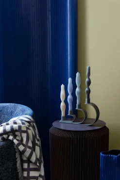 Broste Copenhagen Twist twisted candles gedraaide kaarsen 23 cm 2-pack, Walnut< Kaarsen