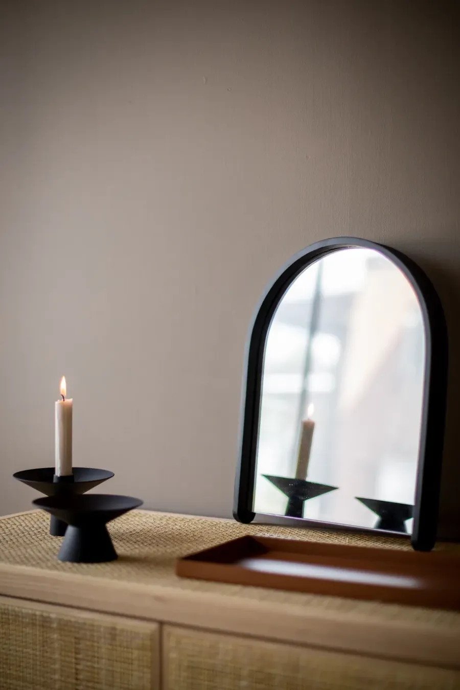 Cooee Design Uma kandelaar, Black< Kandelaars