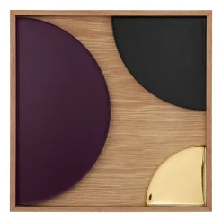 AYTM Unity square dienblad eiken, Large< Decoratieve Accessoires|Decoratieve Dienbladen