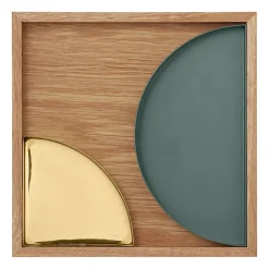 AYTM Unity square dienblad eiken, Small< Decoratieve Accessoires|Decoratieve Dienbladen