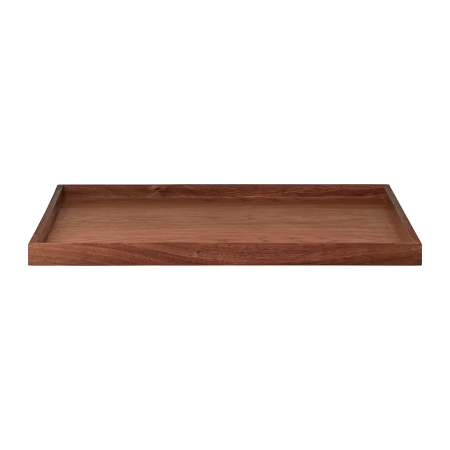 AYTM Unity square dienblad walnoot, X-Large< Decoratieve Accessoires|Decoratieve Dienbladen
