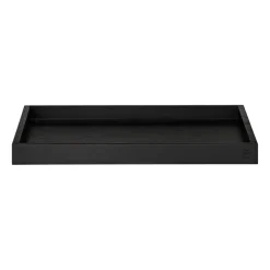 AYTM Unity square dienblad zwartgebeitst essen, Small< Decoratieve Accessoires|Decoratieve Dienbladen