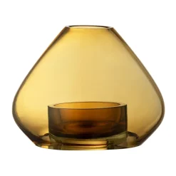 AYTM Uno lantaarn-vaas 12 cm, Amber< Kaarsenhouders & Kaarsenborden