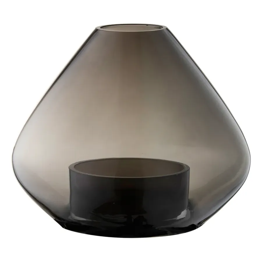 AYTM Uno lantaarn-vaas 12 cm, Zwart< Kaarsenhouders & Kaarsenborden