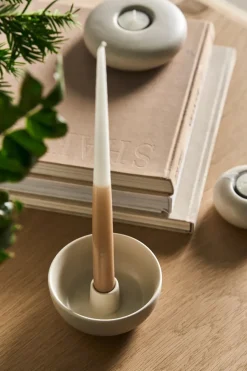 Scandi Living Valley kandelaar Ø12 cm, Beige< Kandelaars