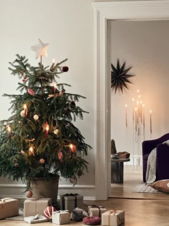 Broste Copenhagen Venok kerstster 40 cm., warmgrijs< Kerstdecoraties