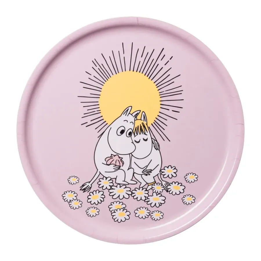 Moomin Arabia Verliefde Moomin dienblad, Ø35 cm< Decoratieve Accessoires|Decoratieve Dienbladen