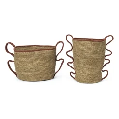 Ferm Living Verso opbergmand 2-delig, Brick< Opbergmanden