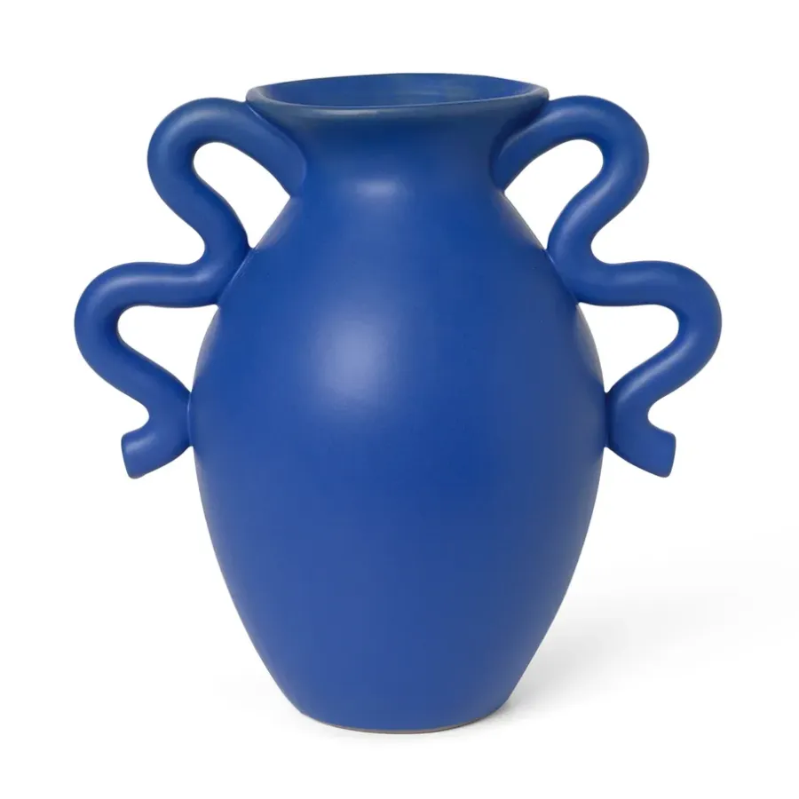 Ferm Living Verso vaas 27 cm, Bright Blue< Vazen