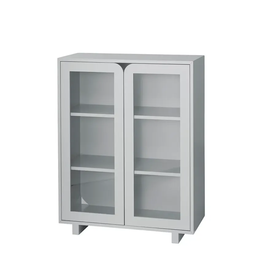 1898 Vidja lage vitrinekast, grey< Kasten & Vitrines