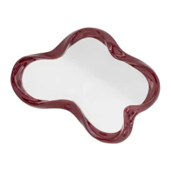 Bloomingville Violeta wandspiegel 47x61,5 cm, Rood< Wandspiegels