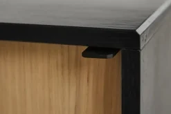 Woud Virka bijzettafel, hoog 120 cm, Zwart - eikenhout< Ladekasten & Dressoirs