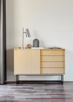 Woud Virka bijzettafel, hoog 120 cm, Eikenhout< Ladekasten & Dressoirs