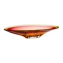 Kosta Boda Vision schotel Ø52,5 cm, Roze-amber< Decoratieve Schalen