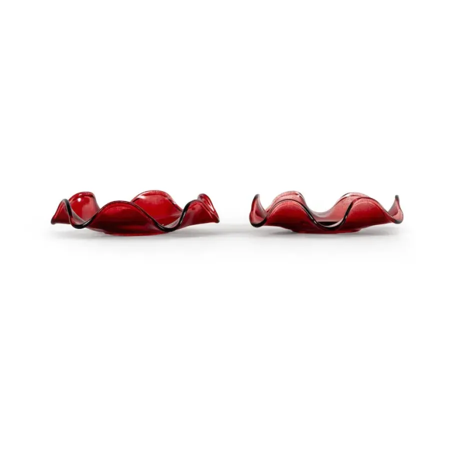 Sagaform Viva kaarsenmanchet 2-pack, Bordeauxrood< Kaarsenaccessoires