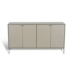 Mavis Volt dressoir 80x148 cm, Beige-roestvrij staal< Ladekasten & Dressoirs